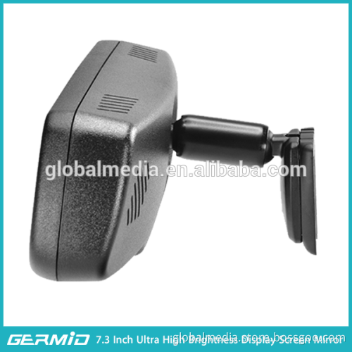 GERMID Full Screen Rear view mirror monitor with touch screen and 3 video input